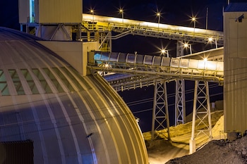 Vista nocturna al domo