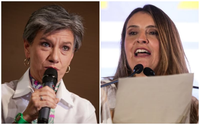 Solo 2 de cada 10 colombianos tienen una imagen positiva de las excandidatas presidenciales Claudia López y Paloma Valencia- crédito Colprensa