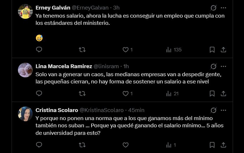 En redes, los internautas dividieron sus opiniones sobre la decisión del Gobierno de incrementar el salario hasta un 23% en 2026 - crédito X