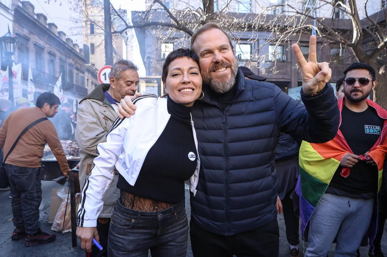 Mayra Mendoza acompañó a Máximo Kirchner, ambos referentes de La Cámpora