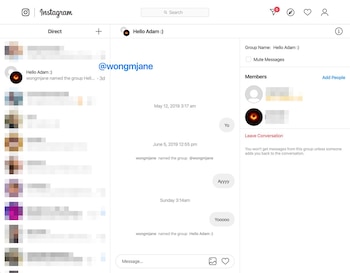Una de las capturas subidas por Jane Manchun revela un elemento diferenciador en la interfaz para las conversaciones de Instagram. (cuenta de Twitter @wongmjane)