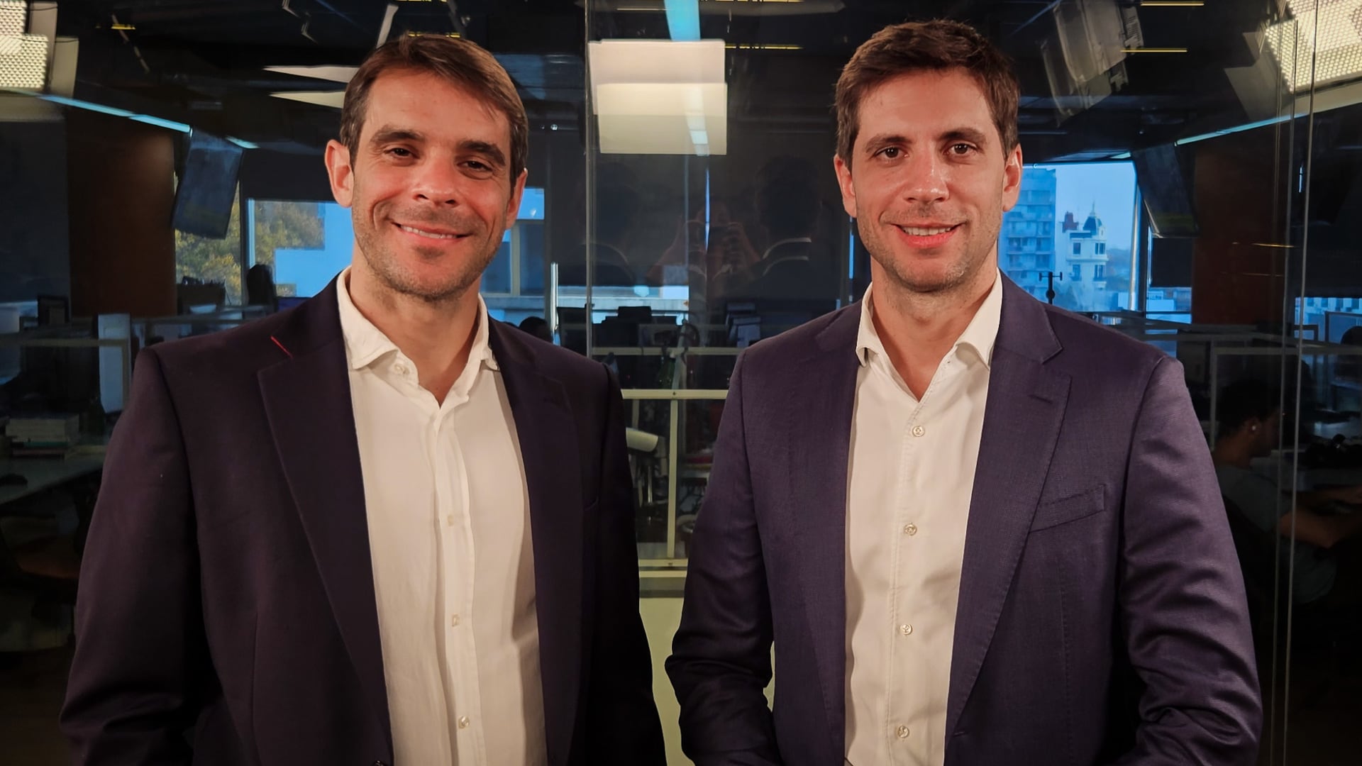 Manuel Passaglia y su hermano Santiago, actual intendente de San Nicolás