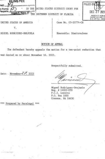 Miguel Rodríguez Orejuela debió paga