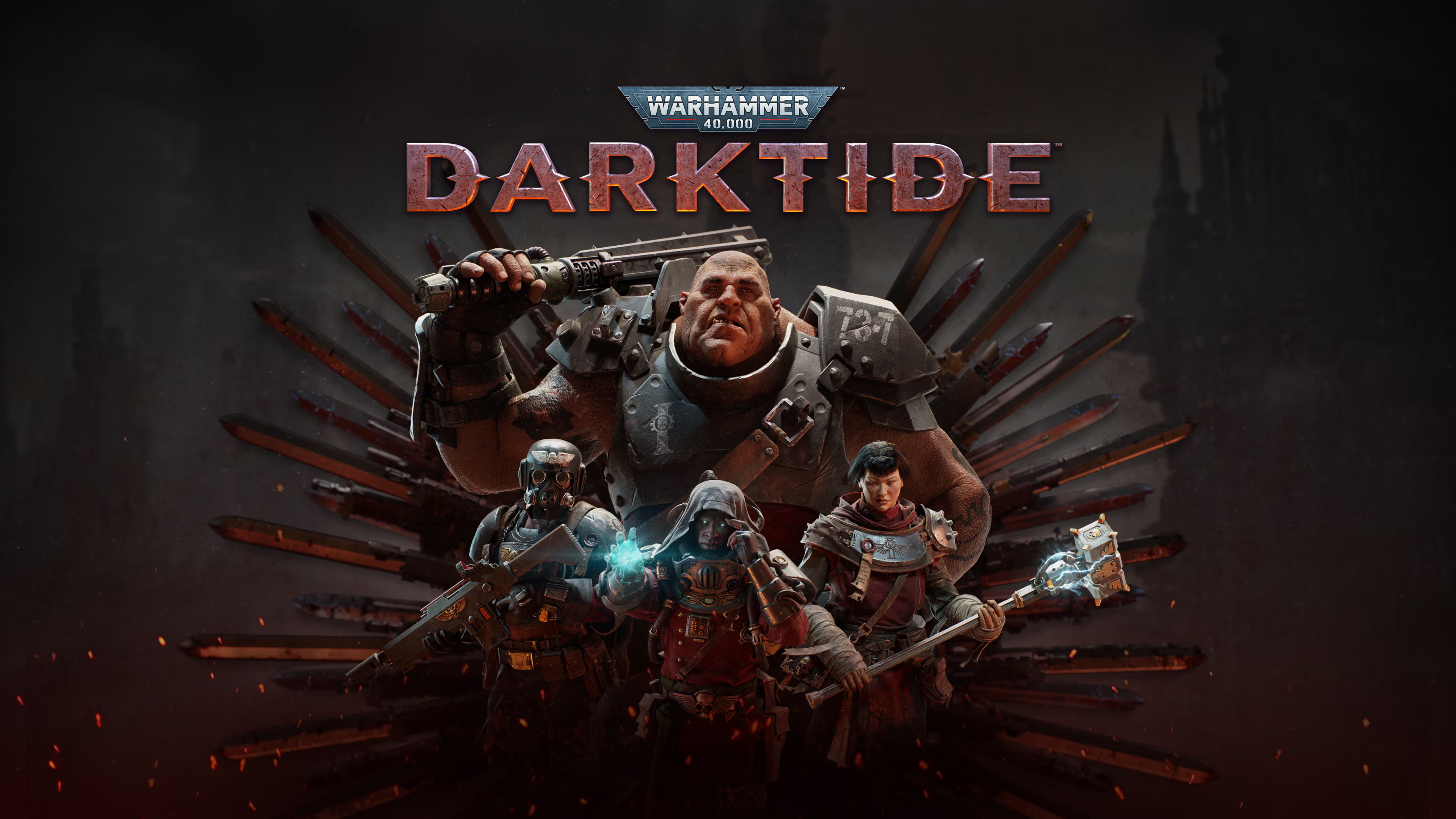 Warhammer 40,000: Darktide lleva el foco al cooperativo para cuatro jugadores con tiroteos y combate cuerpo a cuerpo en la ciudad de Tertium. (PlayStation)