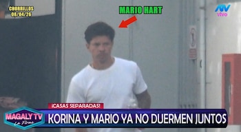 Magaly TV muestra que Korina y Mario Hart ya no comparten techo. Captura: Magaly TV La Firme.