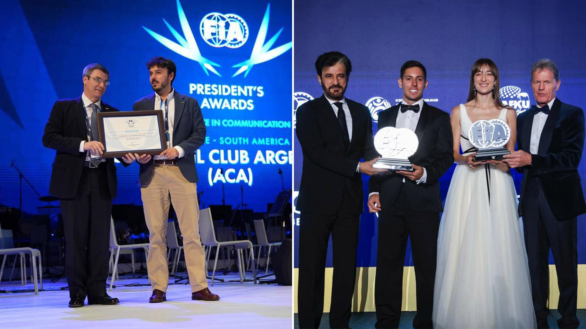 Argentina brilla en la Gala de la FIA: Campeones mundiales, museo premiado y más