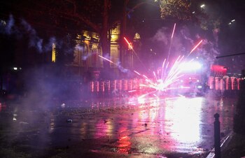 Los enfrentamientos dejaron escenas de