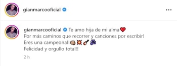 Gian Marco dedica mensaje de