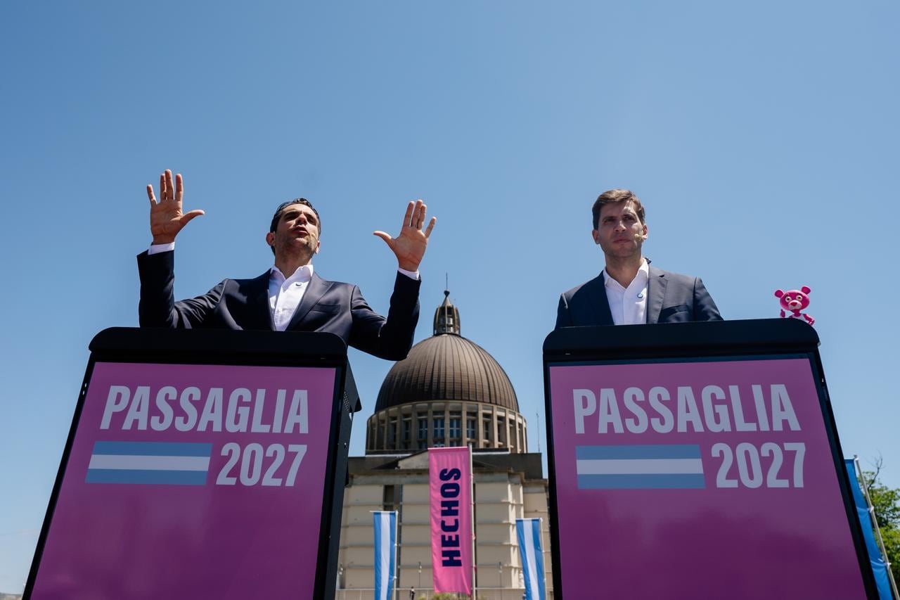 Los Passaglia hicieron su primer acto de campaña rumbo a las elecciones presidenciales: “Se acabaron los relatos”