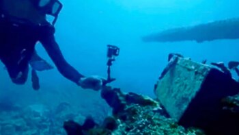 Restos de un navio en