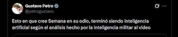 Gustavo Petro - crédito @petrogustavo/X