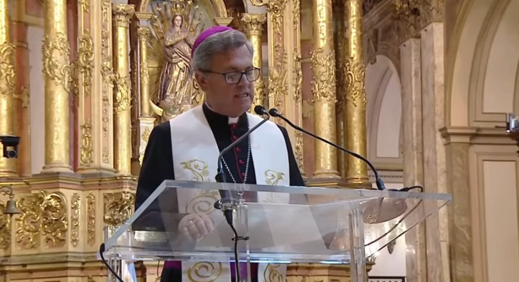 Jorge García Cuerva en el Tedeum por el 9 de julio