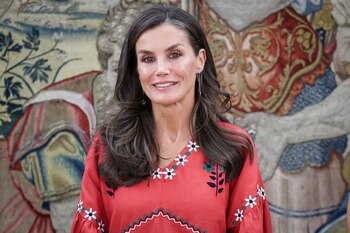 La reina Letizia recibe a