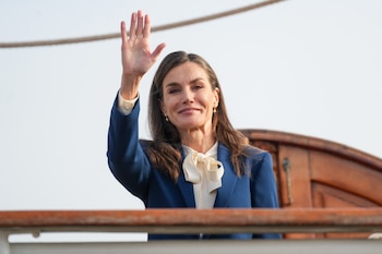 La Reina Letizia durante la