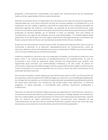 Una declaración pública de exfuncionarios