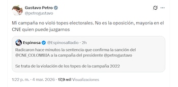 El presidente Gustavo Petro desafió