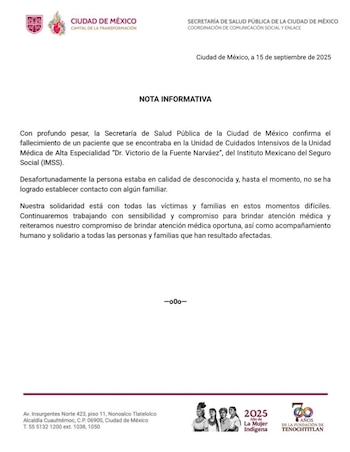 La Secretaría de Salud de