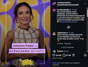 Johanna Fadul es expulsada de