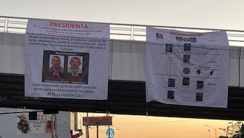 Los mensajes fueron colocados en