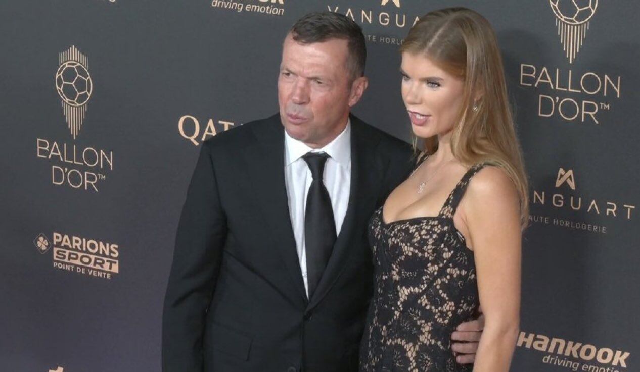 El alemán y su pareja, en la gala