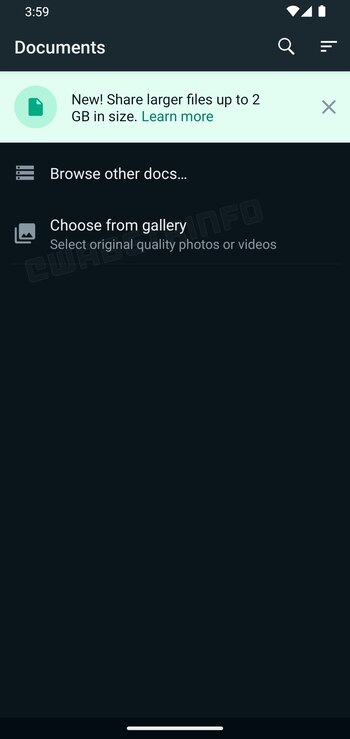 WhatsApp permite enviar fotos en