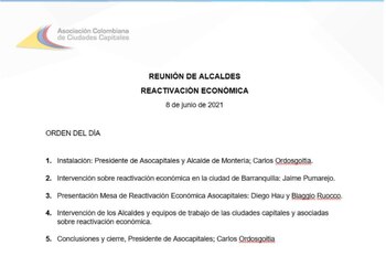 Asocapitales confirmó la reunión en