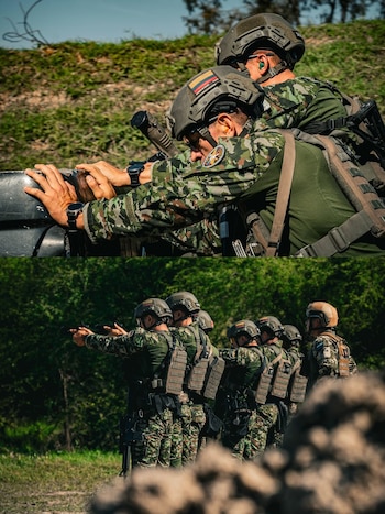 Las marchas forzadas, las pistas de obstáculos, los eventos acuáticos y las pruebas físicas exigieron precisión en el tiro bajo desgaste físico - crédito socsouth / Instagram