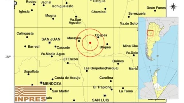 El epicentro del sismo de magnitud 5 registrado el 10 de marzo de este año