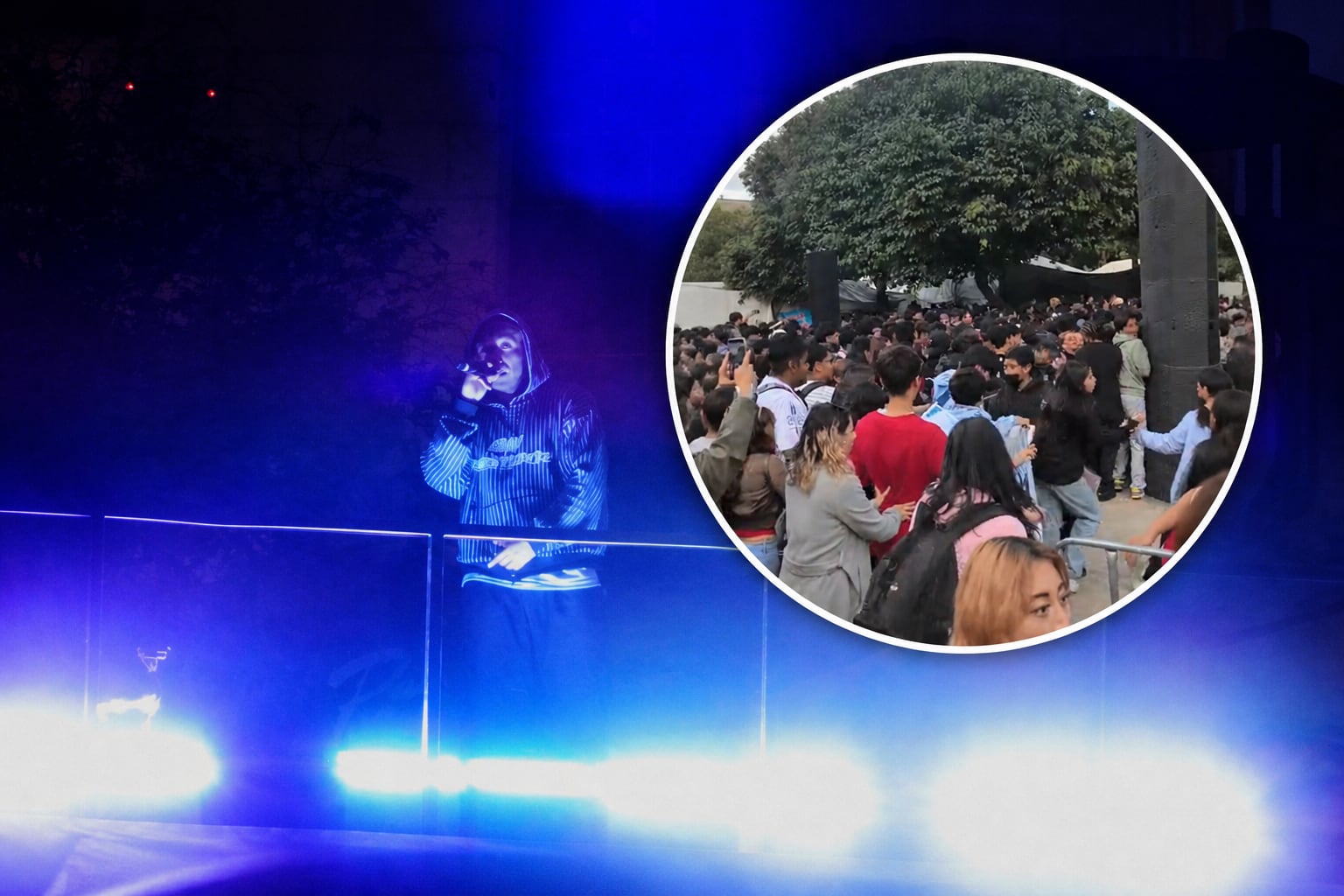 Con Portazo en el Monumento a la Revolución, así fue la presentación gratuita de Paulo Londra en CDMX