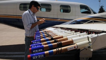 El sistema antigranizo es operado