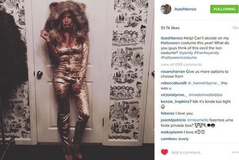 Ashley Benson quiso disfrazarse de