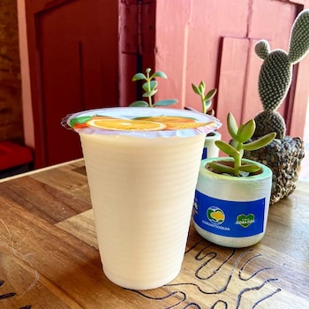 La manteada de yuca, bebida