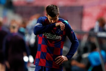 El central Gerard Piqué. EFE/EPA/Rafael