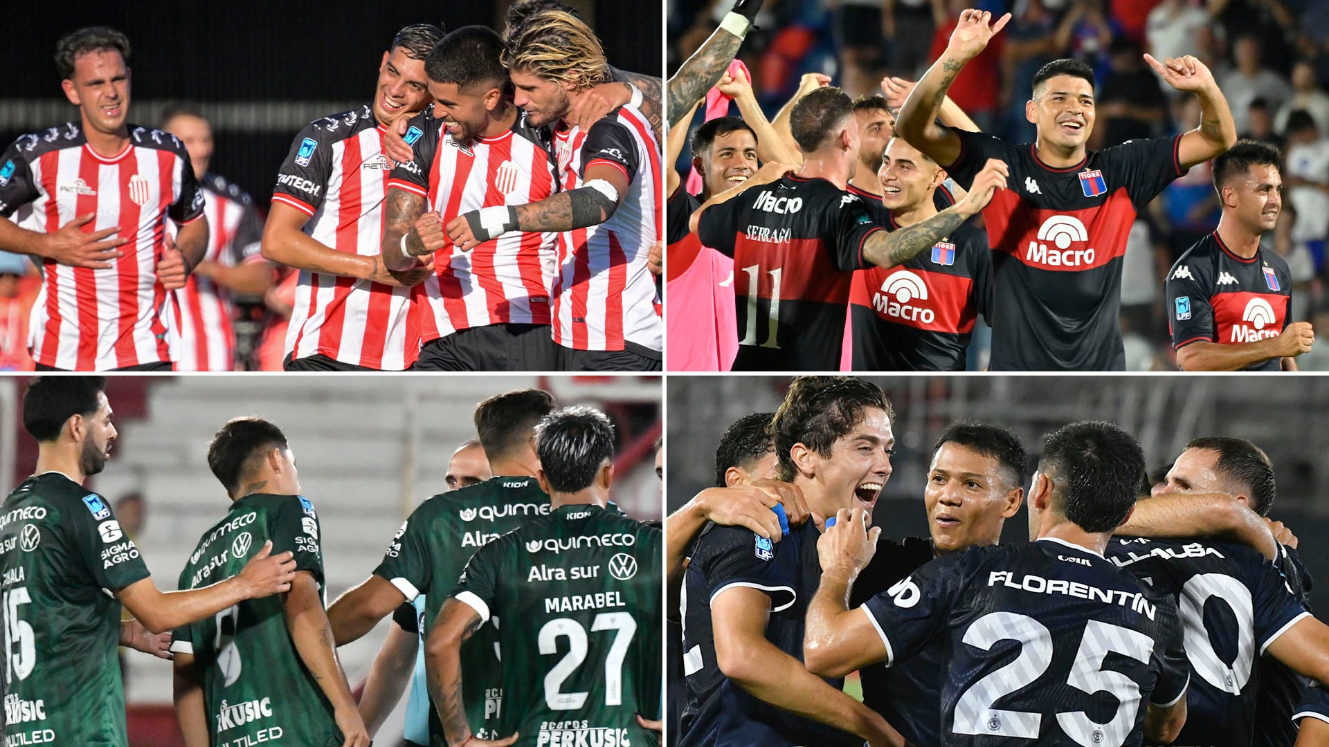 Barracas Central-Sarmiento y Tigre-Independiente Rivadavia comenzarán la acción del jueves en el marco de la fecha 13 del Torneo Apertura