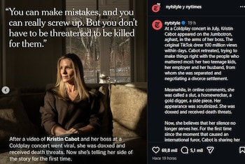 Kristin Cabot fue entrevistada por