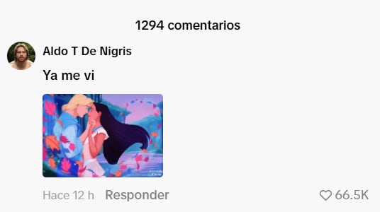 El creador de contenido respondió en redes sociales con un meme de Disney. (Captura de pantalla )
