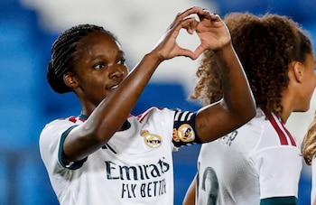 Linda Caicedo anotó el 2-1 del Real Madrid ante Ajax en condición de local - crédito Real Madrid Femenino