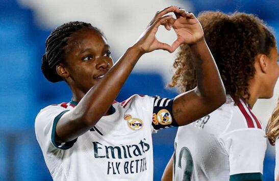Linda Caicedo anotó el 2-1 del Real Madrid ante Ajax en condición de local - crédito Real Madrid Femenino