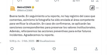 Esto respondió el Metro CDMX
