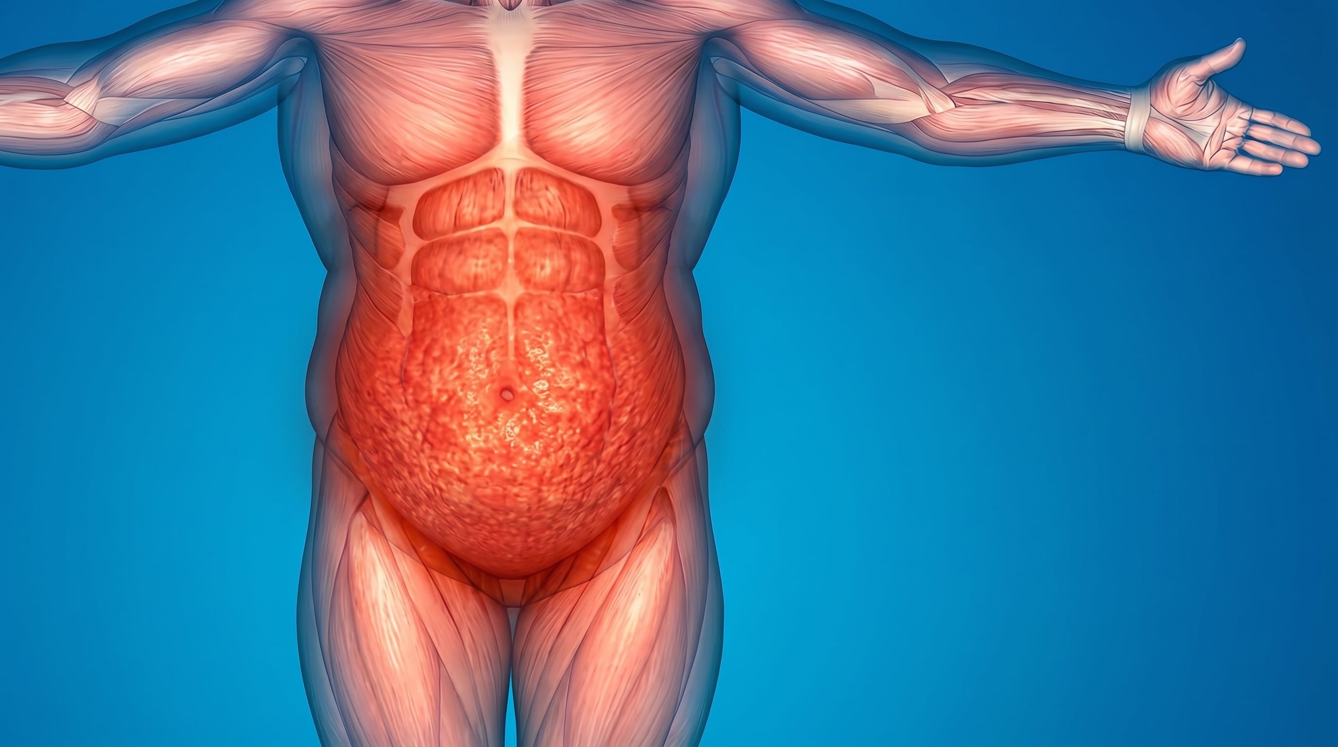 La grasa visceral aumenta el riesgo de enfermedades cardiovasculares, diabetes, colesterol elevado y trastornos de la tiroides (Imagen Ilustrativa Infobae)