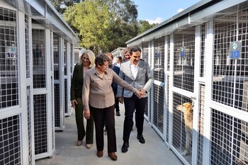 Delfina Gómez recorre las instalaciones