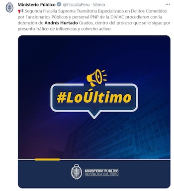 Andrés Hurtado detenido en clínica.