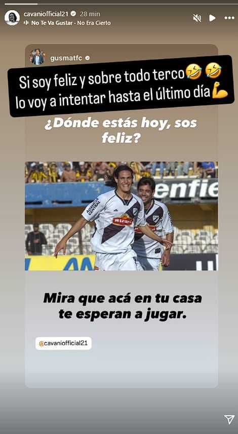 La respuesta de Edinson Cavani al presidente de Danubio