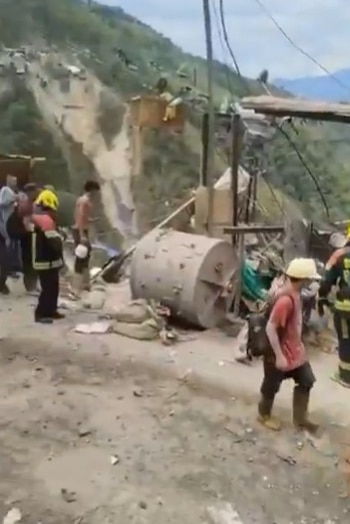 El incidente en Marmato se originó cuando explotó un molino usado para procesar material aurífero cerca del acceso a una bocamina - crédito X