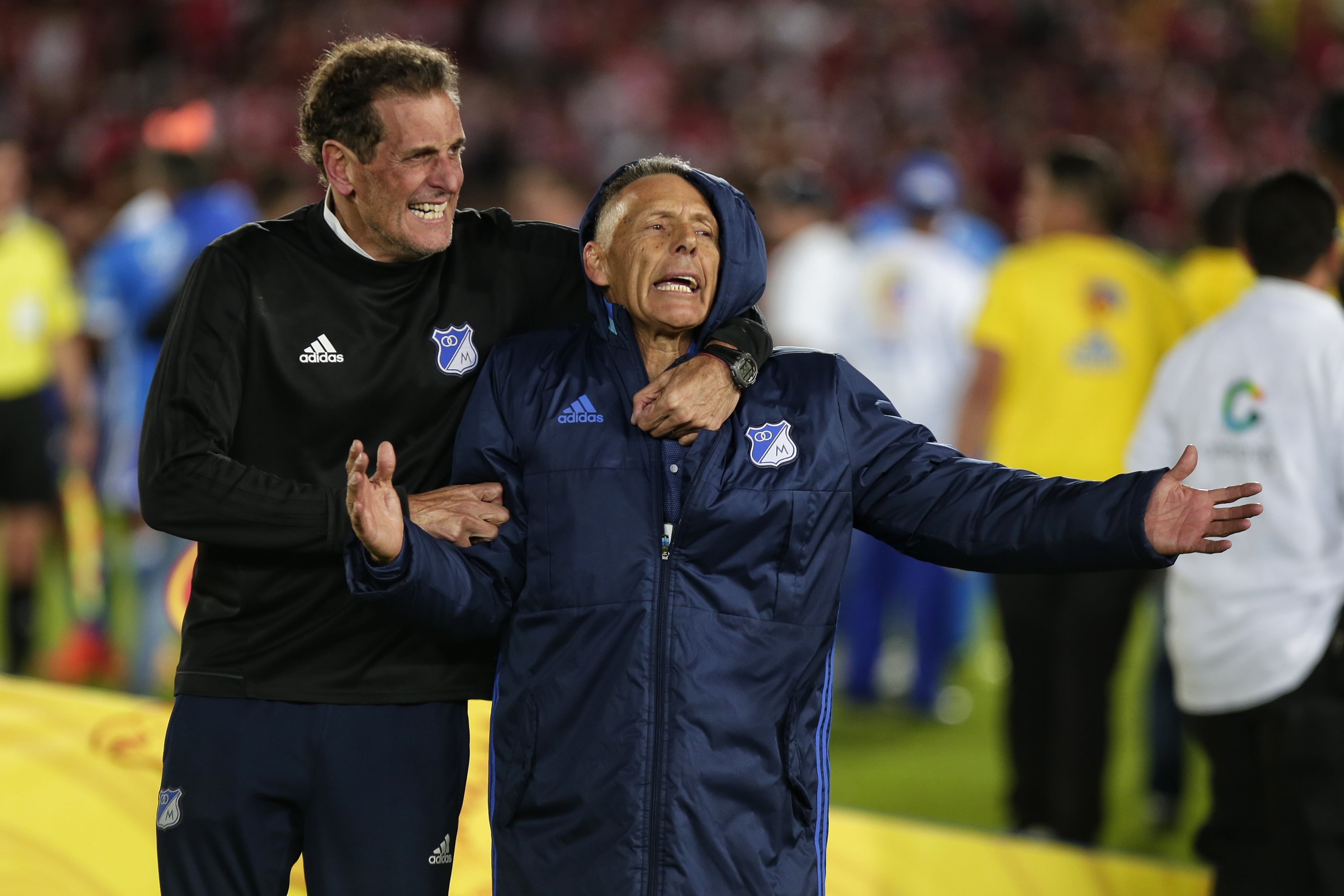 Miguel Ángel Russo era el DT de Millonarios en uno de los títulos más recordados por la hinchada Embajadora- crédito Colprensa