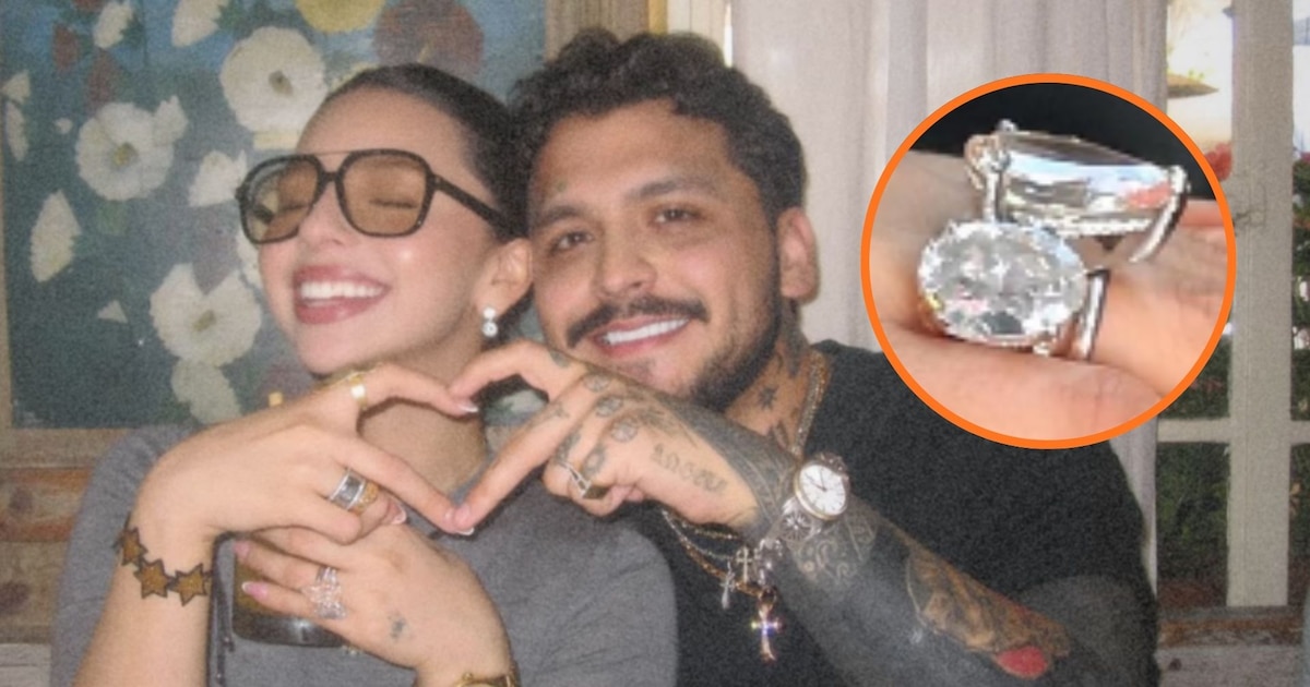 Ángela Aguilar presume los anillos de diamantes que Christian Nodal le regaló - Infobae