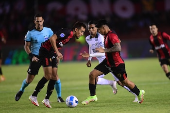 Deportivo Cali no pudo pasar de octavos de final en la Copa Conmebol Sudamericana 2022 y cayó eliminado contra Melgar en Arequipa / (Twitter: @Sudamericana)
