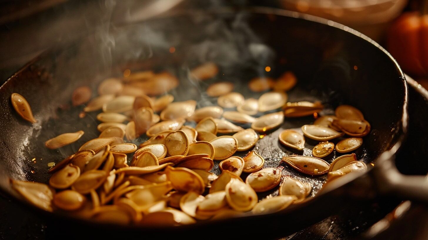 Las semillas de calabaza, ricas en magnesio y triptófano, contribuyen a la relajación muscular y disminuyen la inquietud nocturna (Imagen Ilustrativa Infobae).
