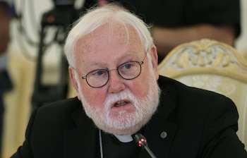 El arzobispo Paul Richard Gallagher, enviado del Vaticano y Secretario para las Relaciones con los Estados y las Organizaciones Internacionales de la Santa Sede EFE/EPA/RAMIL SITDIKOV/REUTERS / POOL