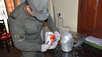 La droga fue detectada en